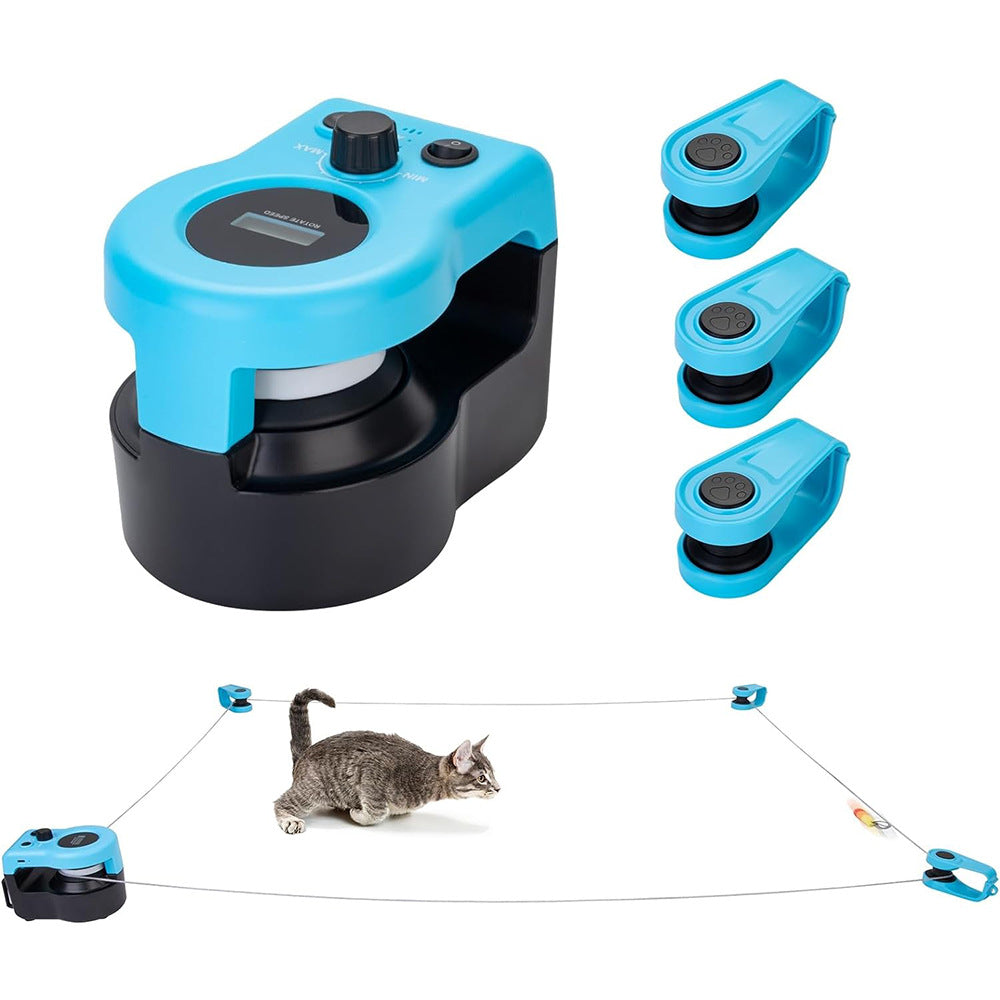 Cross-border New Cat Toy Cat Weight Loss Artifact Feather Interactive Funny Cat Toy Remote Remote Control Sound Toy