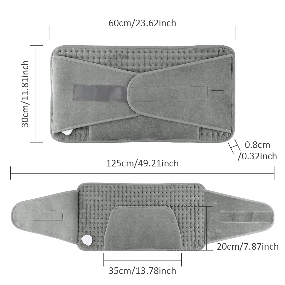Amazon New In-line Heating Belt With Pocket 4-gear Timing Household Warm Body Warming Electric Blanket Private