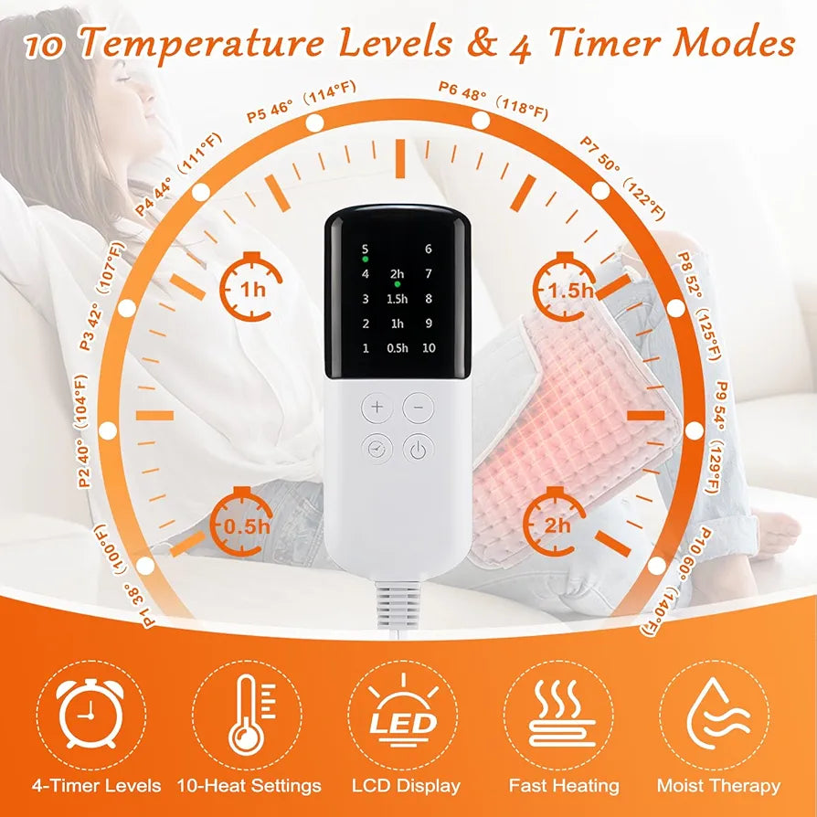 Electric Heating Waist Belt for Back & Stomach Pain Relief
