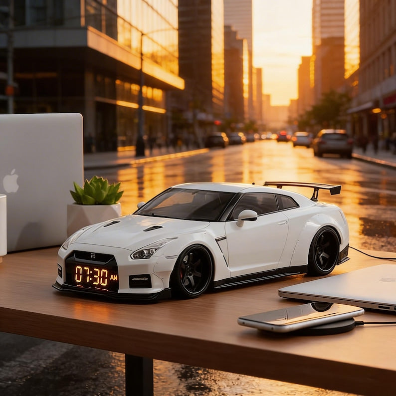 Luxury Sports Car Digital Alarm Clock