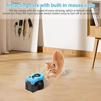 Automatic Cat Laser Toy with Remote Control, Motion Activated Pet Play Traine