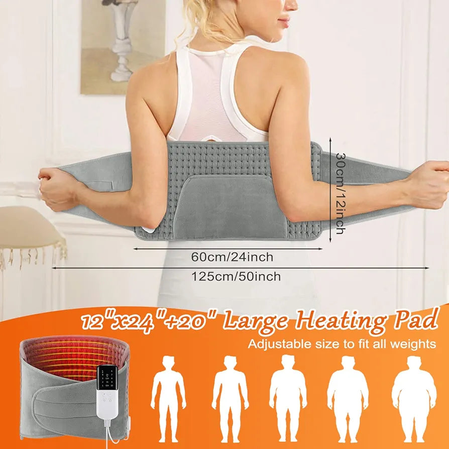 Electric Heating Waist Belt for Back & Stomach Pain Relief