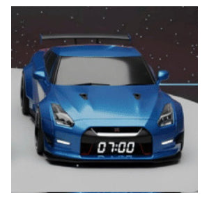 Luxury Sports Car Digital Alarm Clock